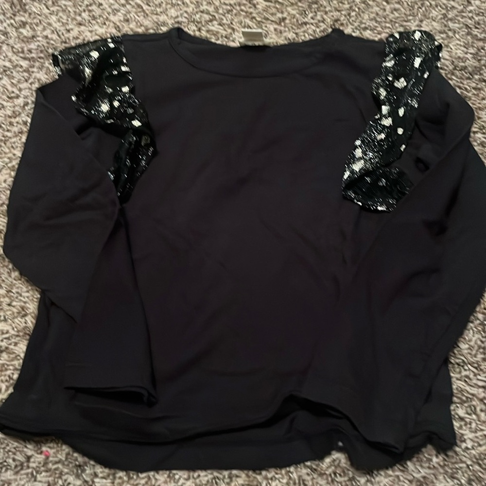 Crew cuts ruffle tee